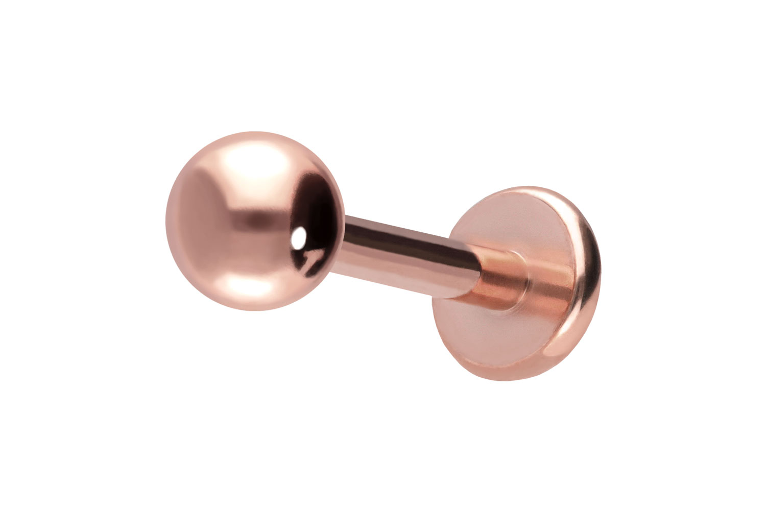 Titan Labret Piercing mit Push Fit